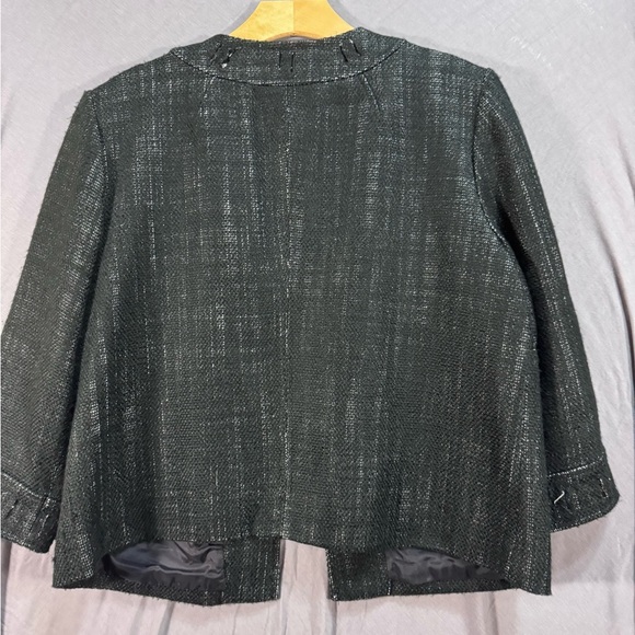 Michael Kors Black Textured Blazer - Picture 6 of 6